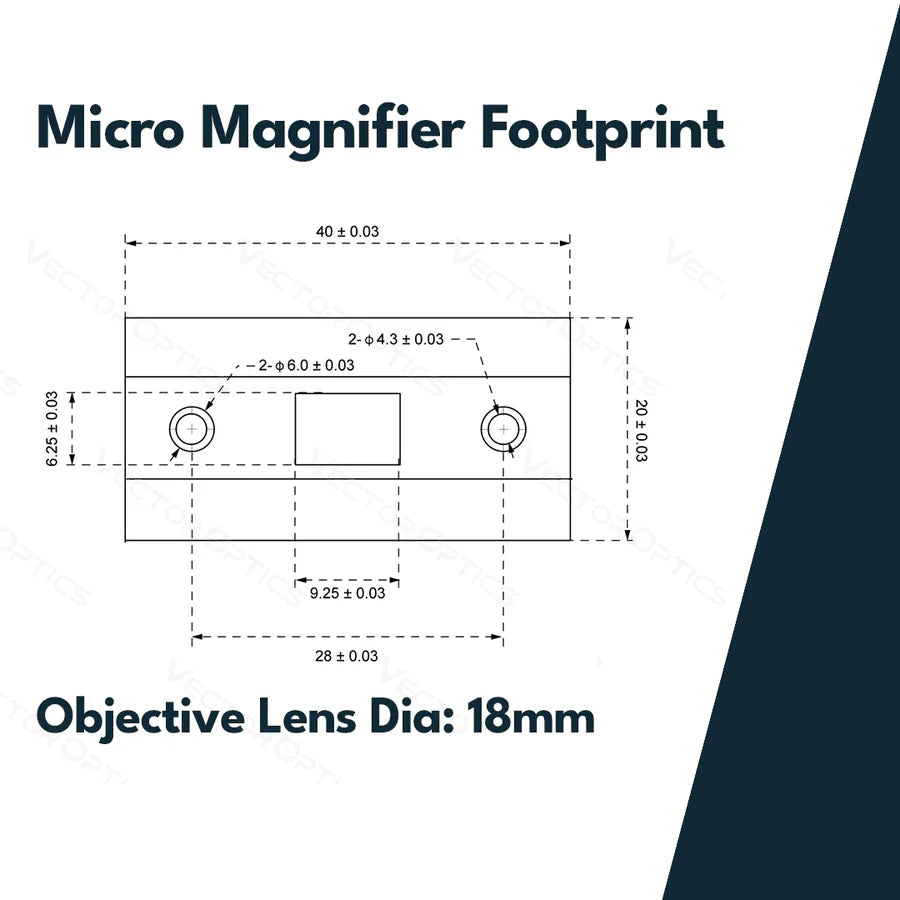 Vector Optics Paragon 3x18 didintuvas Micro