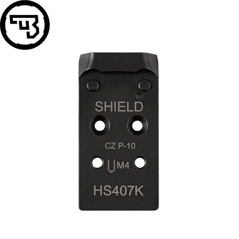 CZ P-10 Optics Ready plokštelė | Shield RMSc & Holosun K-series pado standartai
