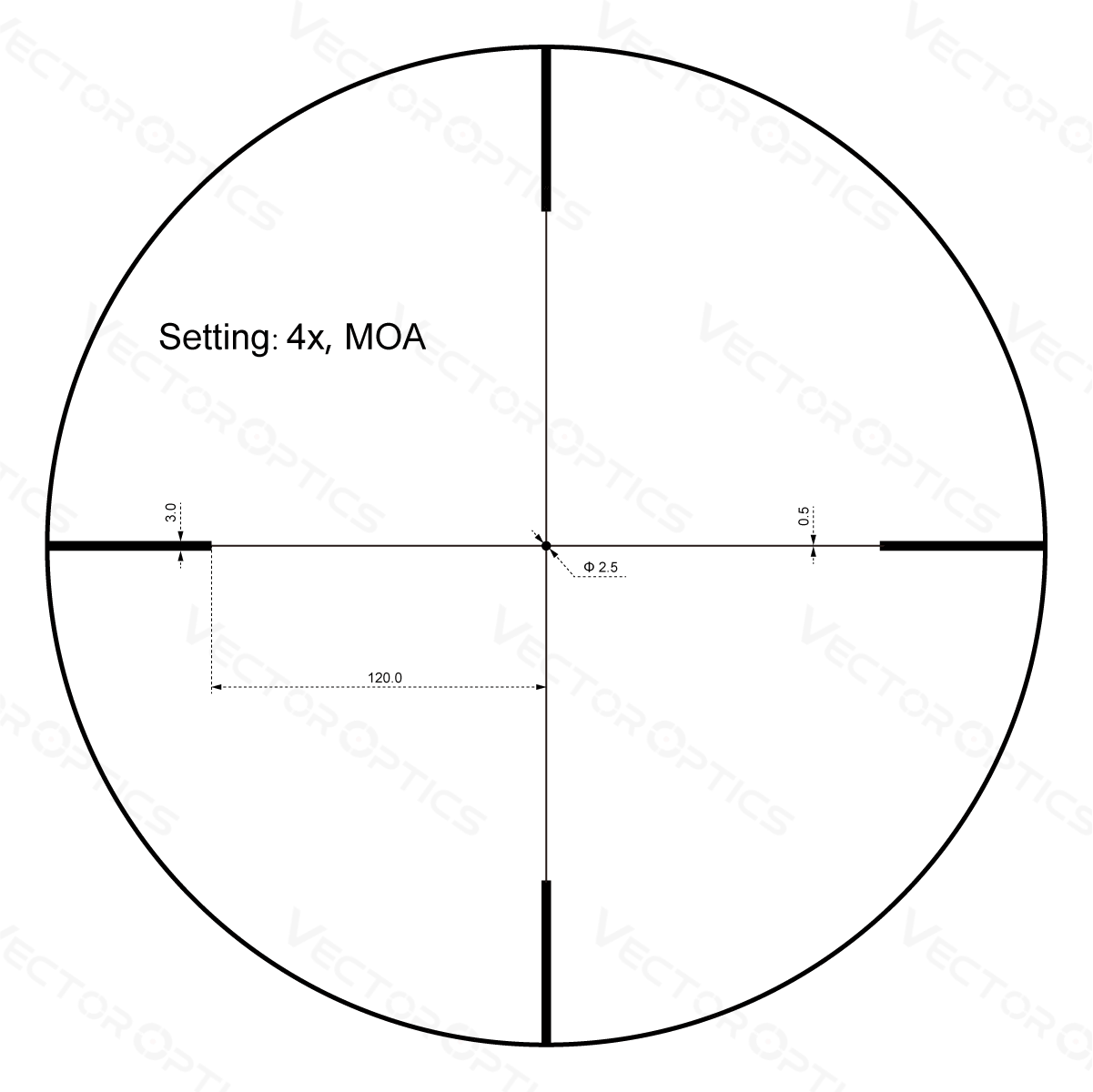 Vector Optics Forester 1-4x24SFP šautuvo optinis taikiklis
