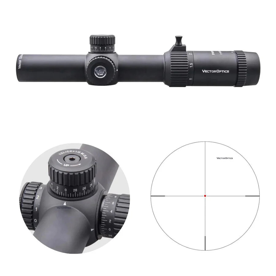 Vector Optics Forester 1-5x24SFP GenII šautuvo optinis taikiklis