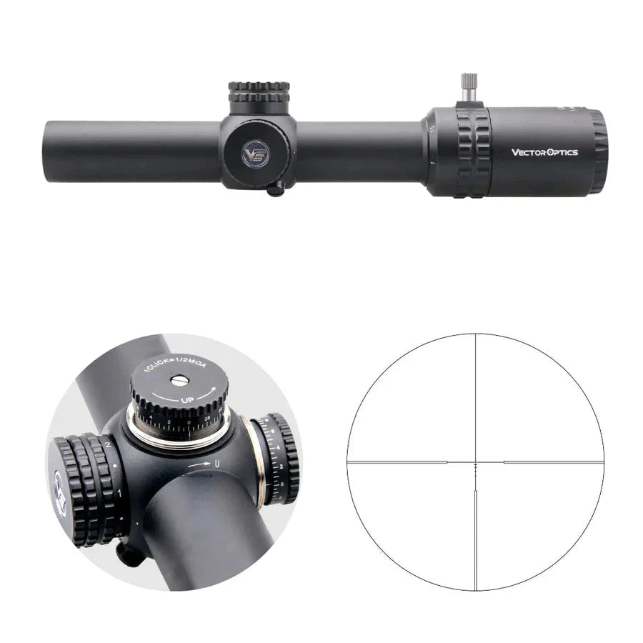 Vector Optics Grimlock 1-6x24SFP GenII šautuvo optinis taikiklis Vector Optics
