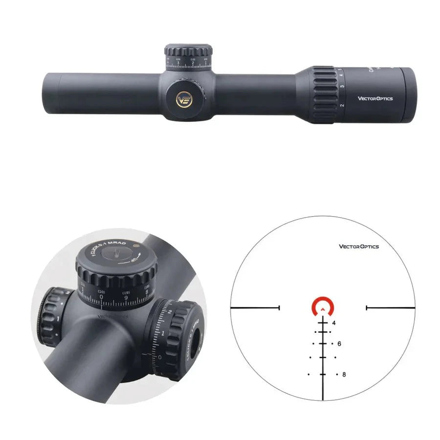 Vector Optics Continental x6 1-6x28FFP šautuvo optinis taikiklis Vector Optics