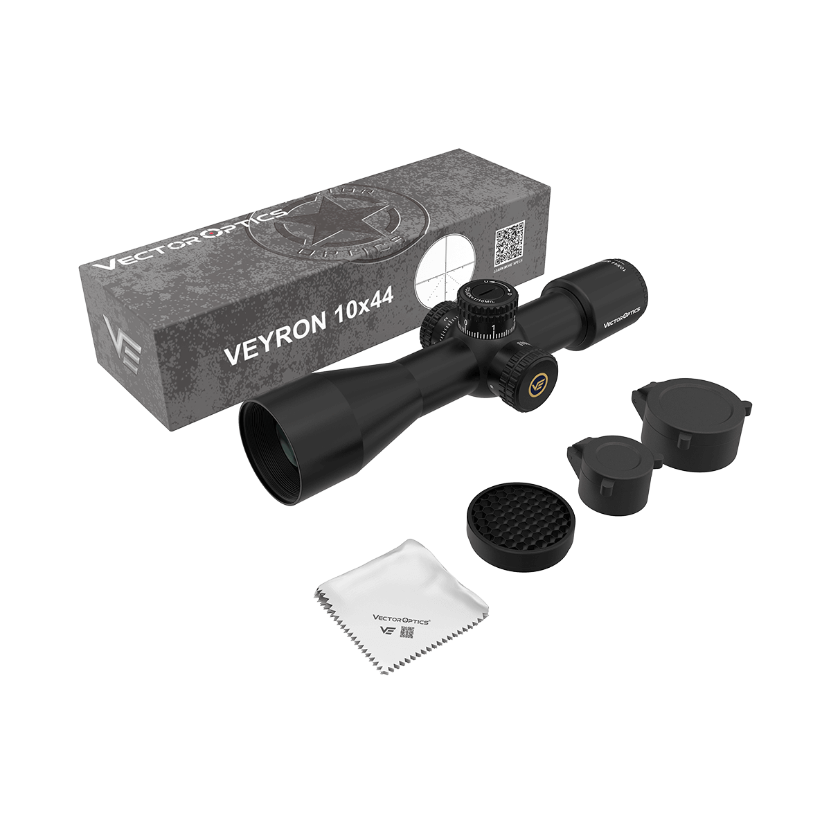Vector Optics Veyron 10x44 SFP compact šautuvo optinis taikiklis