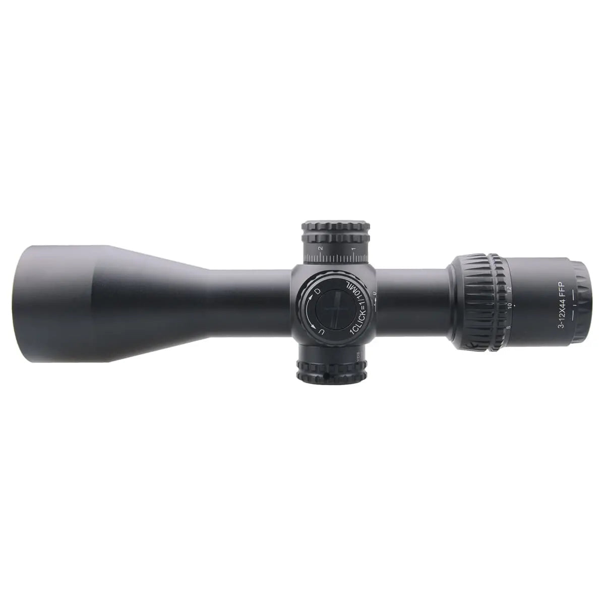 Vector Optics Veyron 3-12x44 FFP kompaktiškas šautuvo optinis taikiklis