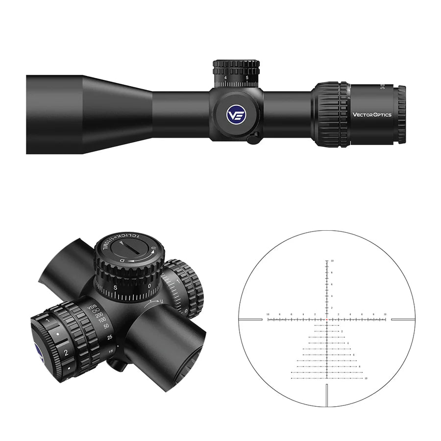 Vector Optics Veyron 3-12x44IR SFP kompaktiškas optinis taikiklis šautuvui Vector Optics