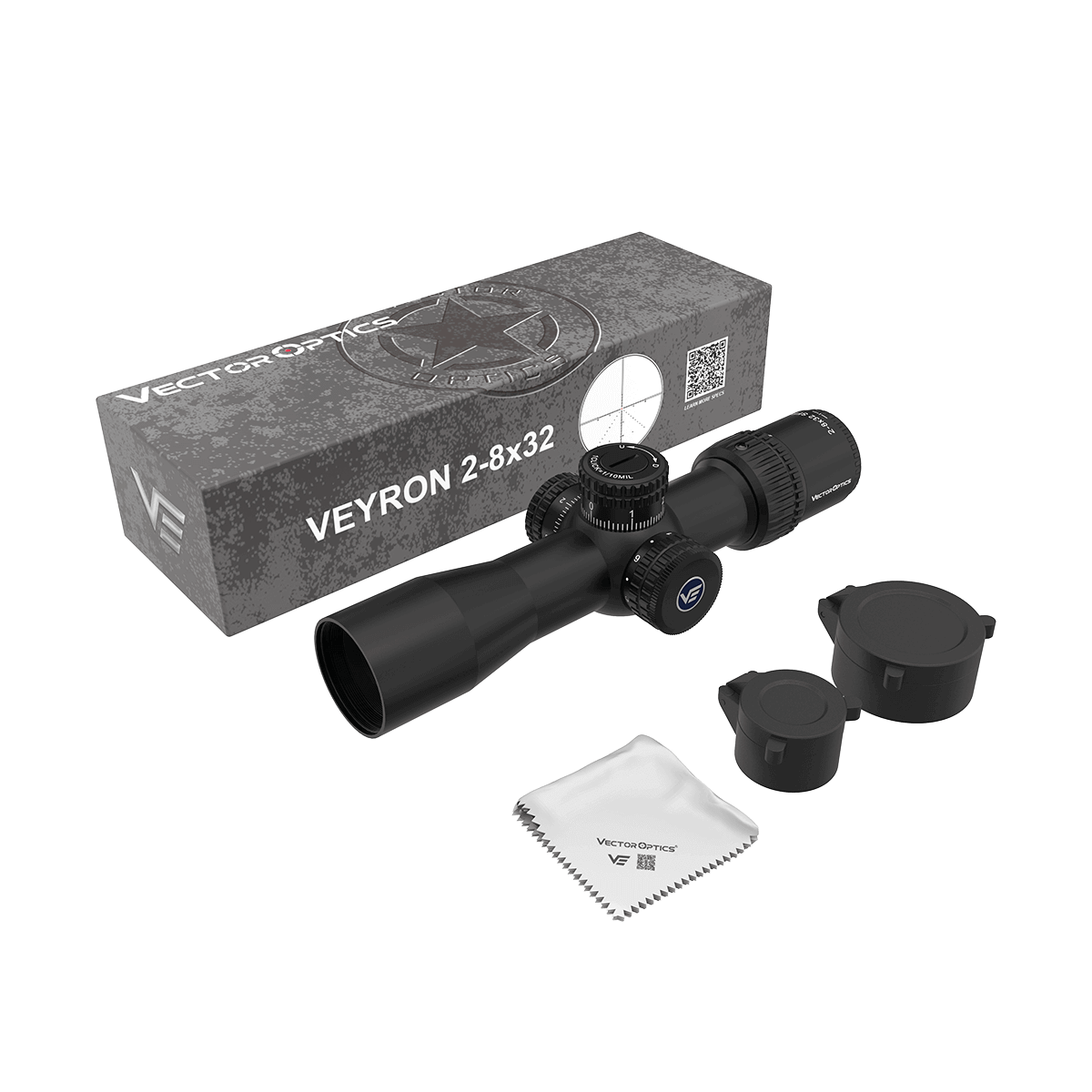 Vector Optics Veyron 2-8x32IR kompaktiškas šautuvo optinis taikiklis Vector Optics