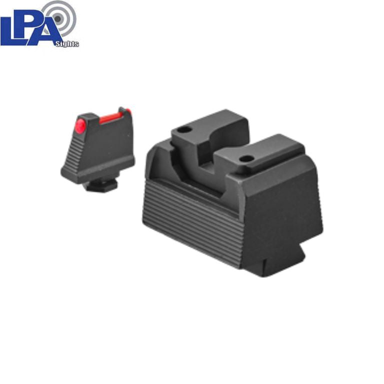 Walther PDP tall semi-adjustable sight set | with fiber optics type A LPA