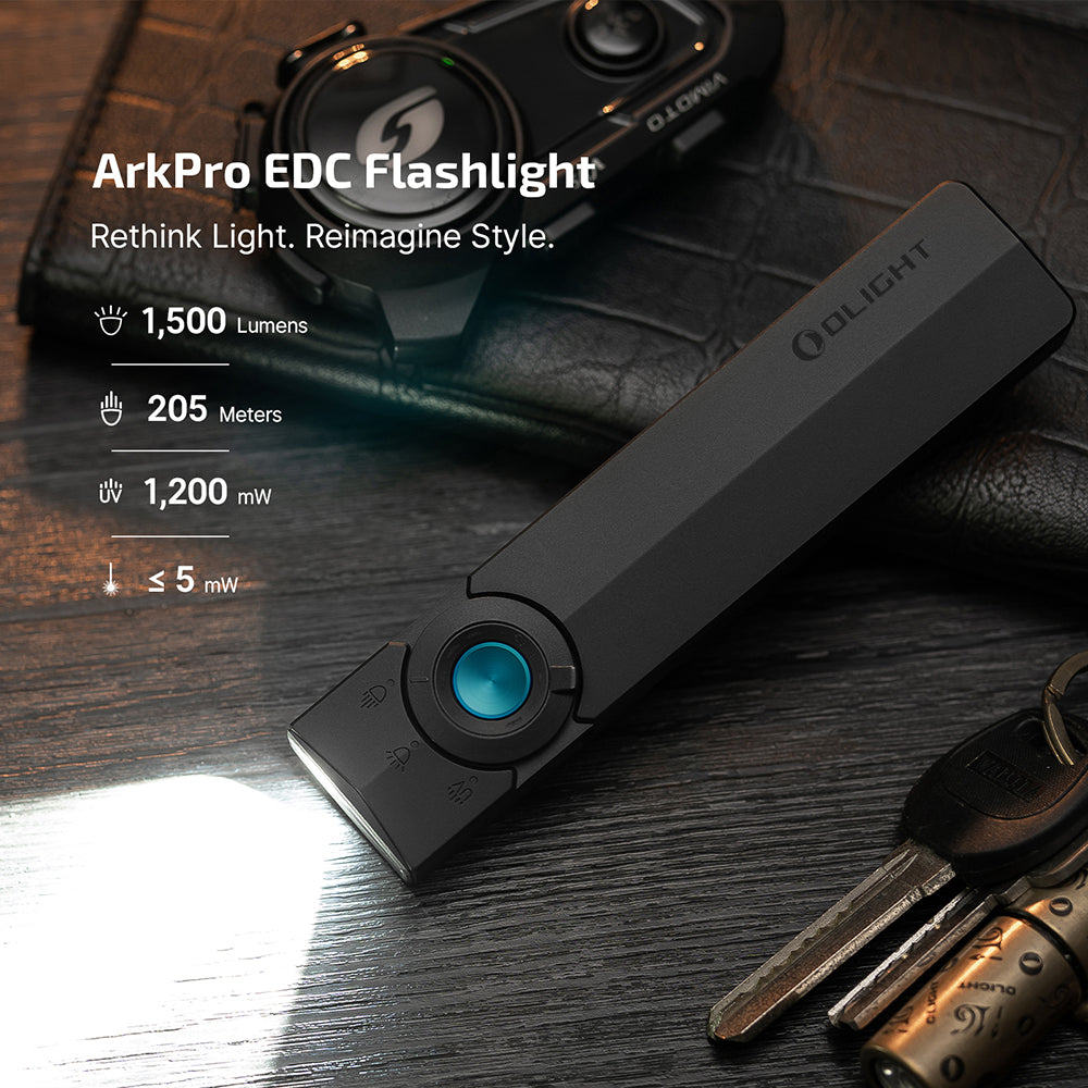 Olight ArkPro | plokščias 4-in-1 EDC žibintuvėlis | 1.500 lm