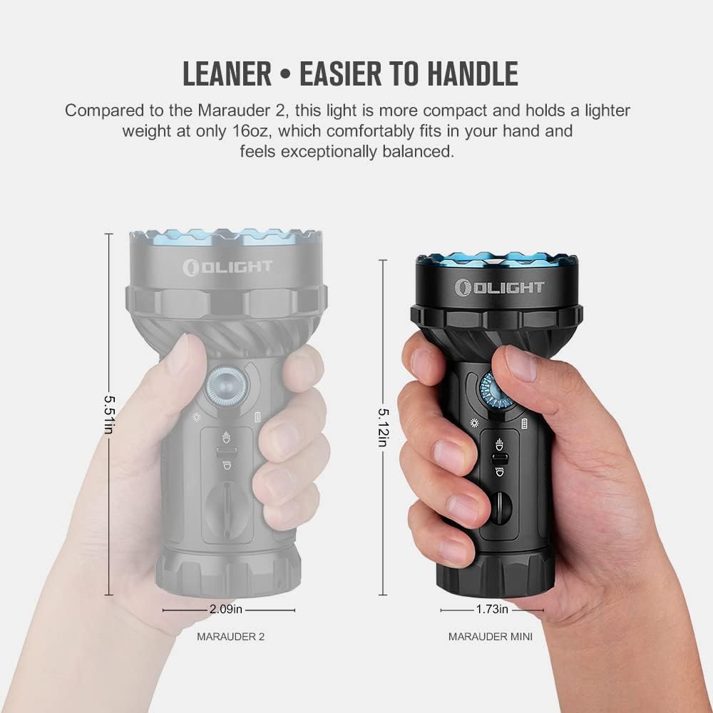 Olight Marauder Mini | daugiaspalvis įkraunamas žibintuvėlis | 7.000 lm