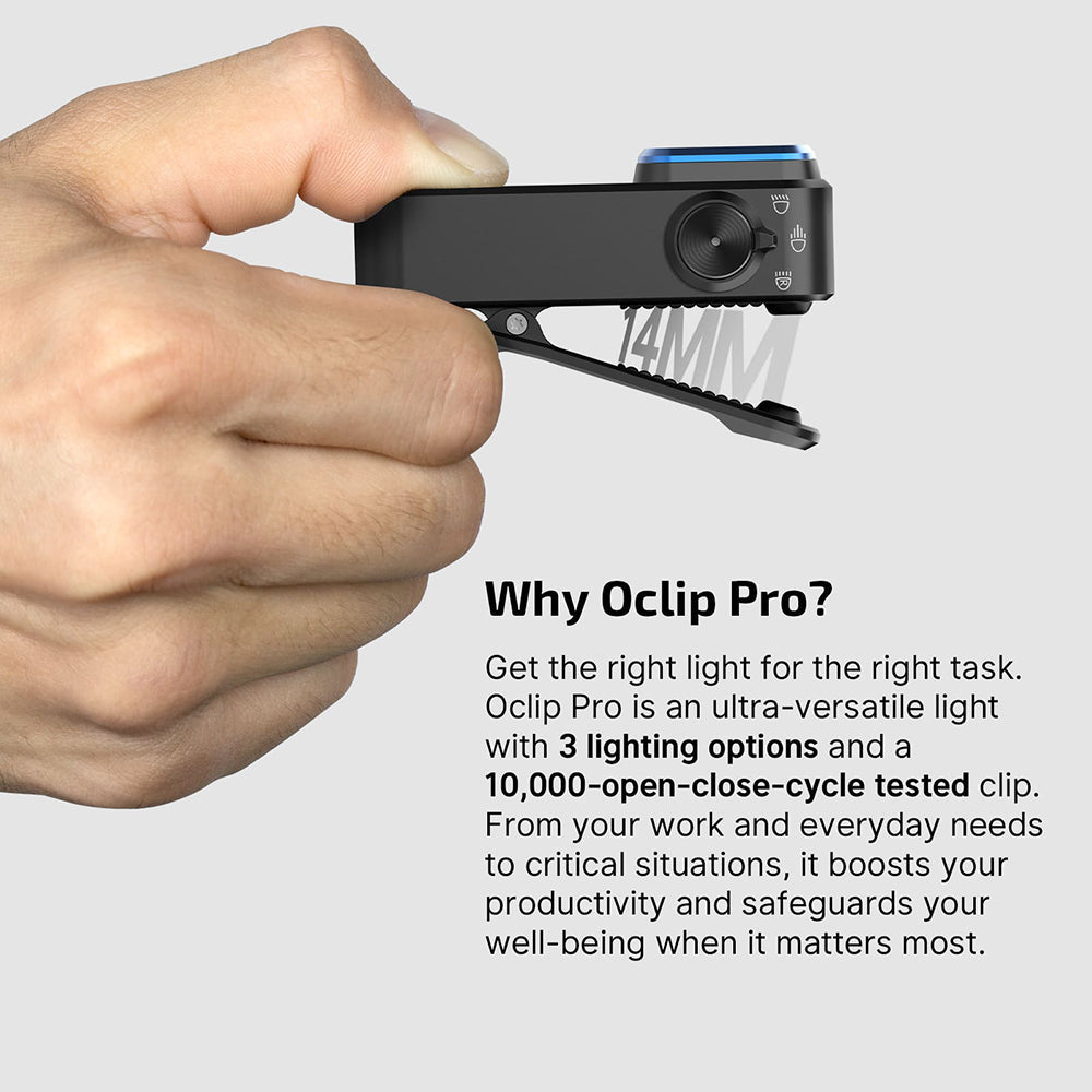 Olight Oclip Pro | daugiafunkcis segtukinis žibintuvėlis | 500 lm