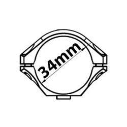 34mm optinių taikiklių laikikliai