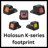 Kolimatoriai su Holosun K-series footprint