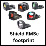 Kolimatoriai su Shield RMSc footprint