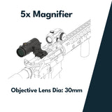Vector Optics Paragon 5x30 didintuvas Micro 