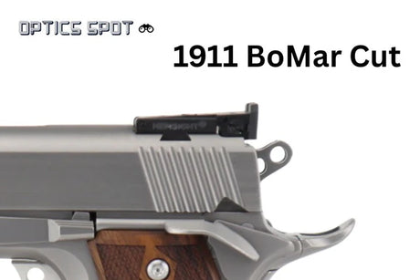 1911 [BoMar Cut] visiškai reguliuojamas galinis taikiklis | grioveliuotas su 3 taškais