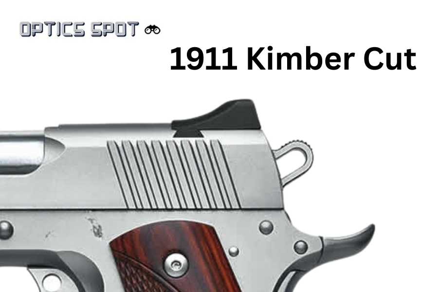 1911 [Kimber Cut] reguliuojamų taikiklių rinkinys su optiniais pluoštais 