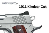 1911 [Kimber Cut] reguliuojamų taikiklių rinkinys su optiniais pluoštais 