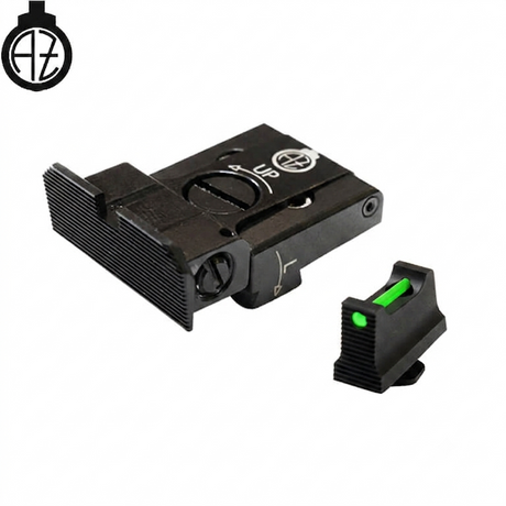 Reguliuojami mechaniniai taikikliai Glock [G17 G19 G26 & other] su šviesolaidžiais | tipas