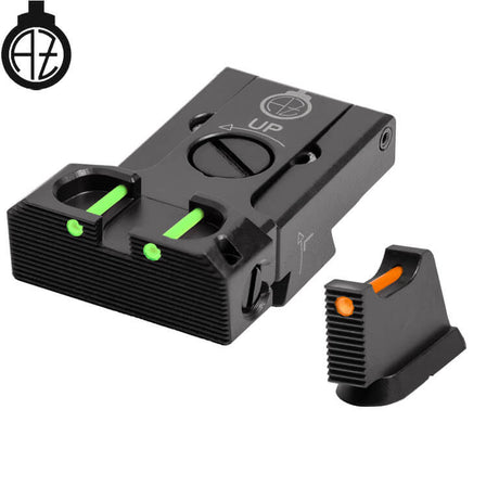 CZ 75B, CZ P-01, CZ 75 SP-01 reguliuojami mechaniniai taikikliai su šviesolaidžiu | tipas B Zendl