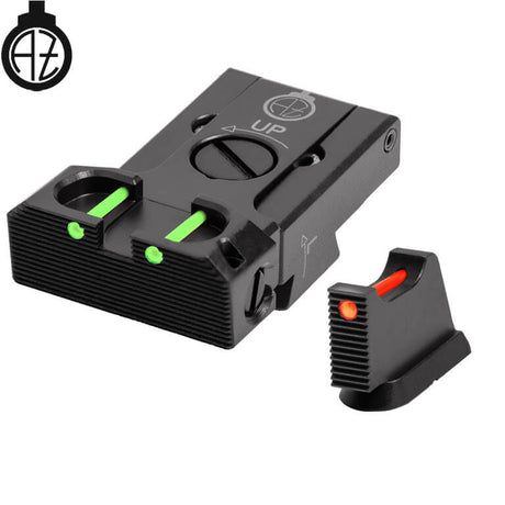 CZ 75B, CZ P-01, CZ 75 SP-01 reguliuojami mechaniniai taikikliai su šviesolaidžiu | tipas B Zendl