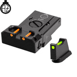 CZ 75B, CZ P-01, CZ 75 SP-01 reguliuojami mechaniniai taikikliai su šviesolaidžiu | type B Zendl