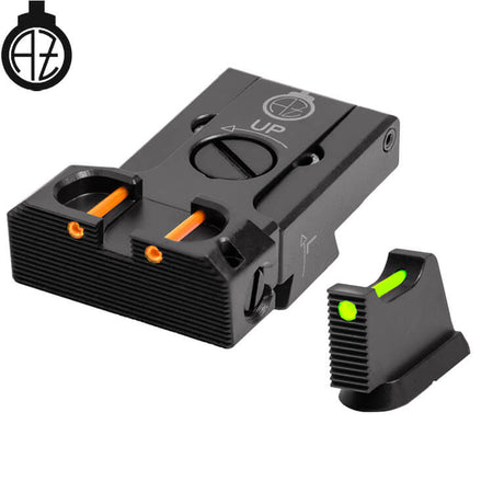CZ 75B, CZ P-01, CZ 75 SP-01 reguliuojami mechaniniai taikikliai su šviesolaidžiu | tipas B Zendl