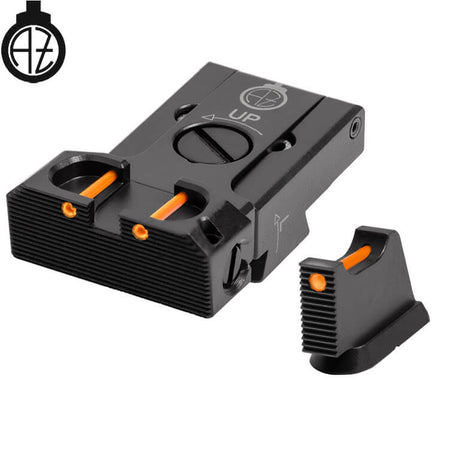 CZ 75B, CZ P-01, CZ 75 SP-01 reguliuojami mechaniniai taikikliai su šviesolaidžiu | tipas B Zendl