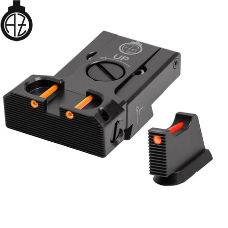 CZ 75B, CZ P-01, CZ 75 SP-01 reguliuojami mechaniniai taikikliai su šviesolaidžiu | tipas B Zendl