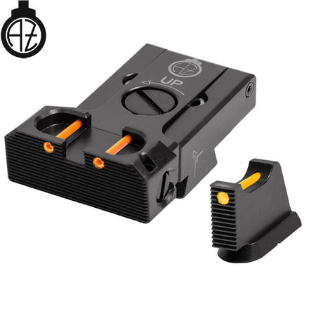 CZ 75B, CZ P-01, CZ 75 SP-01 reguliuojami mechaniniai taikikliai su šviesolaidžiu | tipas B Zendl