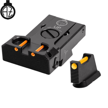 CZ 75B, CZ P-01, CZ 75 SP-01 reguliuojami mechaniniai taikikliai su šviesolaidžiu | tipas B Zendl