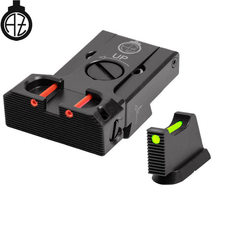 CZ 75B, CZ P-01, CZ 75 SP-01 reguliuojami mechaniniai taikikliai su šviesolaidžiu | tipas B Zendl