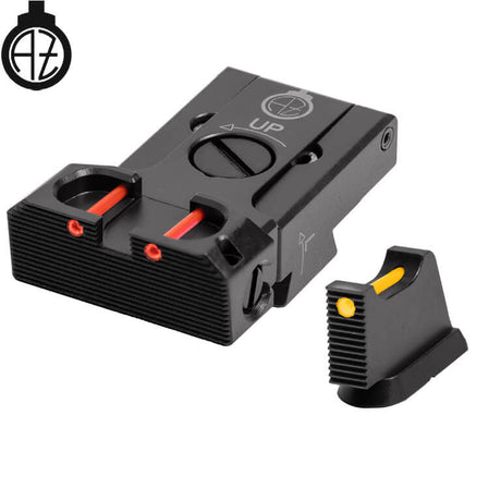 CZ 75B, CZ P-01, CZ 75 SP-01 reguliuojami mechaniniai taikikliai su šviesolaidžiu | tipas B Zendl