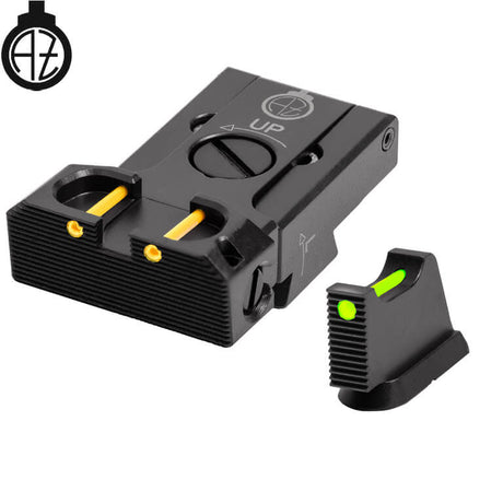 CZ 75B, CZ P-01, CZ 75 SP-01 reguliuojami mechaniniai taikikliai su šviesolaidžiu | tipas B Zendl