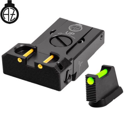 CZ 75B, CZ P-01, CZ 75 SP-01 reguliuojami mechaniniai taikikliai su šviesolaidžiu | tipas B Zendl