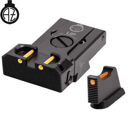 CZ 75B, CZ P-01, CZ 75 SP-01 reguliuojami mechaniniai taikikliai su šviesolaidžiu | tipas B Zendl