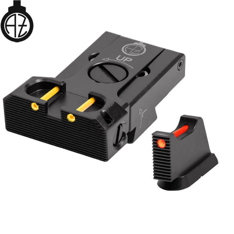 CZ 75B, CZ P-01, CZ 75 SP-01 reguliuojami mechaniniai taikikliai su šviesolaidžiu | tipas B Zendl