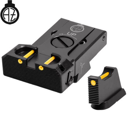 CZ 75B, CZ P-01, CZ 75 SP-01 reguliuojami mechaniniai taikikliai su šviesolaidžiu | tipas B Zendl