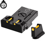 CZ 75B, CZ P-01, CZ 75 SP-01 reguliuojami mechaniniai taikikliai su šviesolaidžiu | type B Zendl