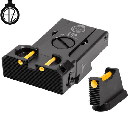 CZ 75B, CZ P-01, CZ 75 SP-01 reguliuojami mechaniniai taikikliai su šviesolaidžiu | tipas B Zendl