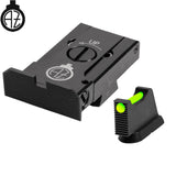 CZ 75B, CZ P-01, CZ 75 SP-01 reguliuojami mechaniniai taikikliai su šviesolaidžiu | type A 