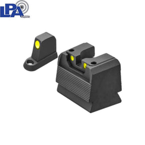 CZ P-10 Optics Ready pusiau reguliuojami mechaniniai taikikliai | su liuminescenciniais taškais