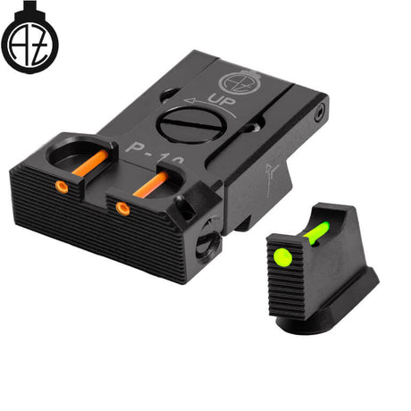 CZ P-10 reguliuojami mechaniniai taikikliai su šviesolaidžiais | type B