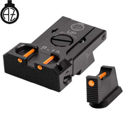 CZ P-10 reguliuojami mechaniniai taikikliai su šviesolaidžiais | type B