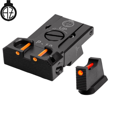 CZ P-10 reguliuojami mechaniniai taikikliai su šviesolaidžiais | type B
