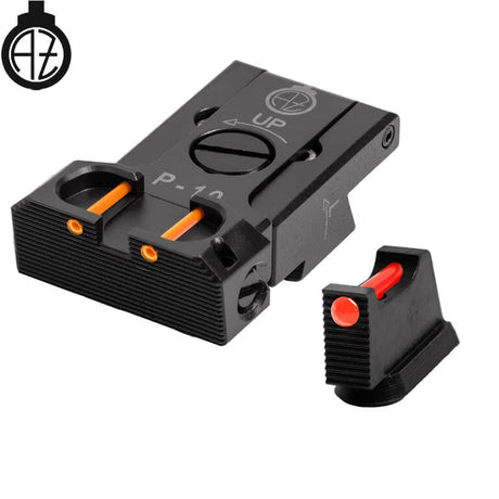 CZ P-10 reguliuojami mechaniniai taikikliai su šviesolaidžiais | type B