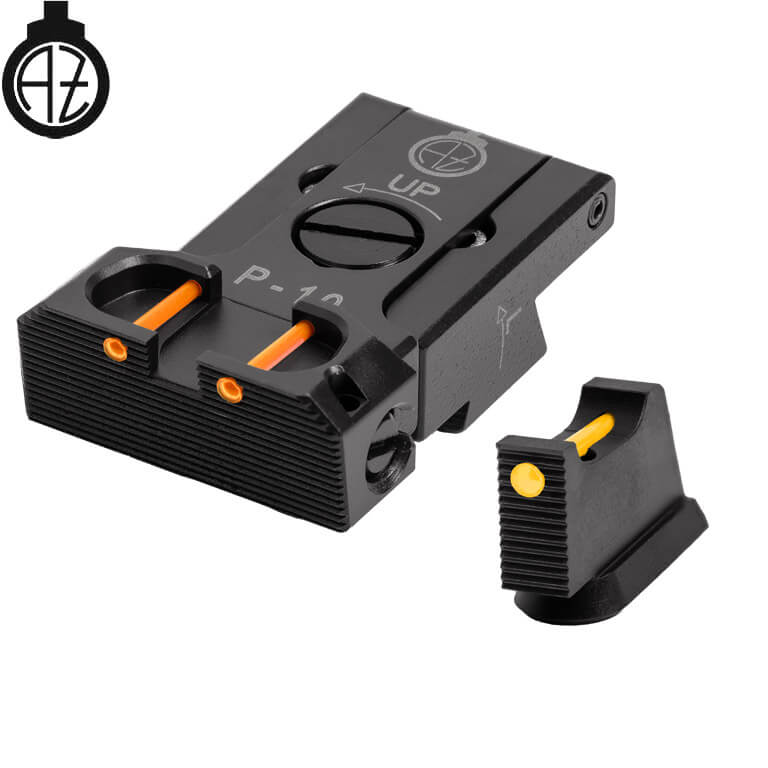 CZ P-10 reguliuojami mechaniniai taikikliai su šviesolaidžiu | type B 