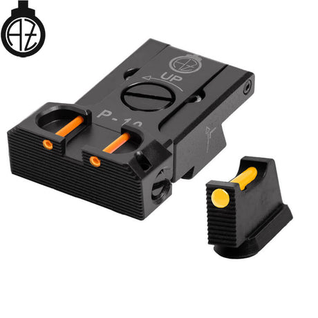 CZ P-10 reguliuojami mechaniniai taikikliai su šviesolaidžiais | type B