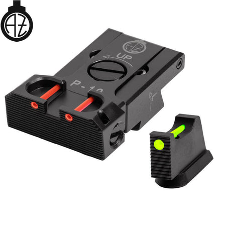 CZ P-10 reguliuojami mechaniniai taikikliai su šviesolaidžiais | type B