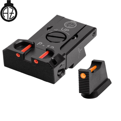 CZ P-10 reguliuojami mechaniniai taikikliai su šviesolaidžiais | type B