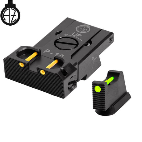 CZ P-10 reguliuojami mechaniniai taikikliai su šviesolaidžiais | type B